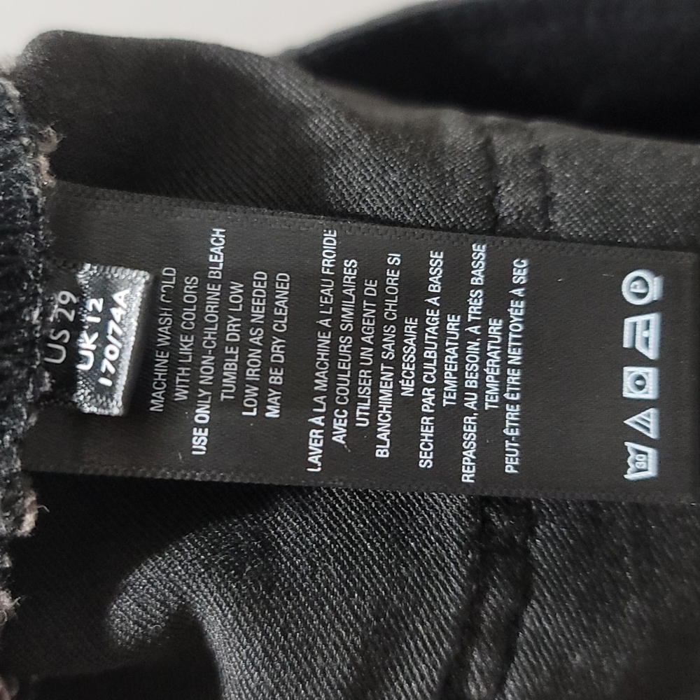 WE THE FREE BOHEMIAN SOUTHWESTERN COASTAL COWGIRL FLARED LEG BLACK DENIM JEAN 29 - Picture 2 of 12